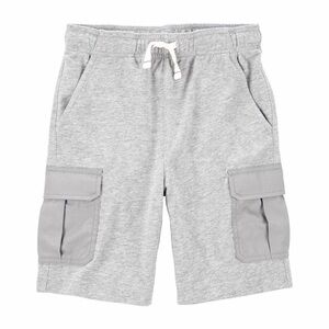 3/$10 🛒🛍️ Carter's Pull-On Knit Cargo Shorts - Light Gray Baby Kids - Size 9 M